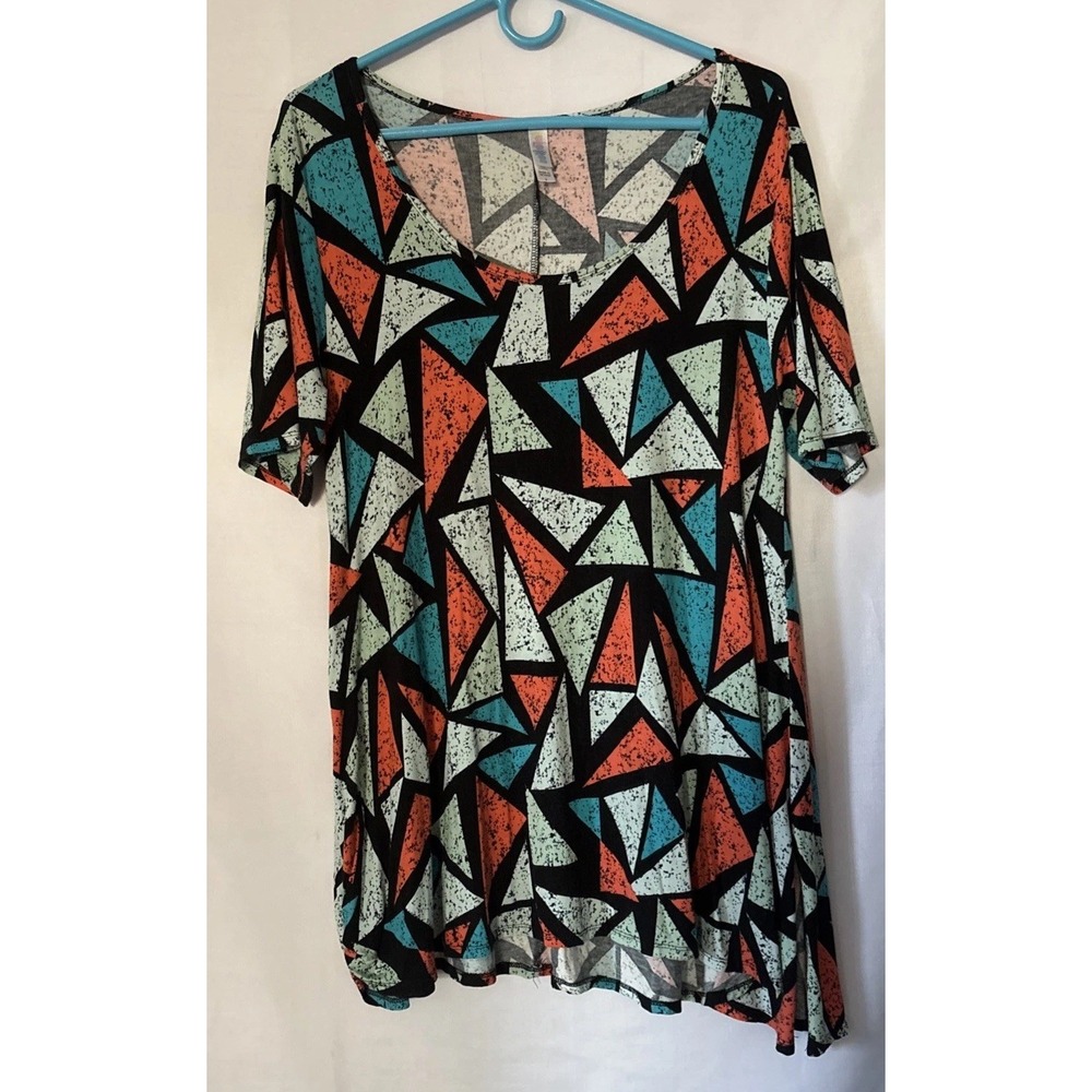 LuLaRoe Geometric‎ Blouse Colorful Size Small